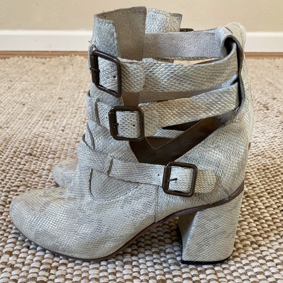 freebird snakeskin booties